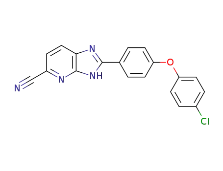 2-[4-(4-chloro-phenoxy)-phenyl]-3<i>H</i>-imidazo[4,5-<i>b</i>]pyridine-5-carbonitrile