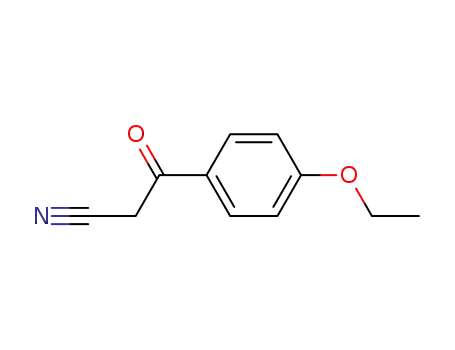 Molecular Structure of 54605-62-8 (4-ETHOXYBENZOYLACETONITRILE)