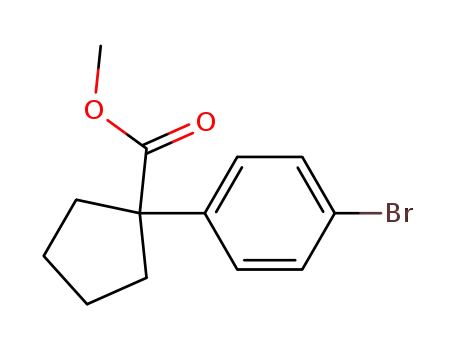 Molecular Structure of 1236357-64-4 (1-(4-BroMo-phenyl)-cyclopentanecarboxylic acid Methyl ester)