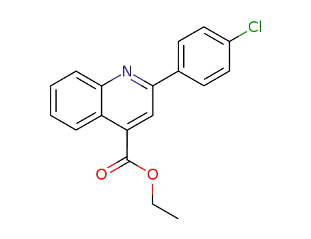 Molecular Structure of 7147-98-0 (ethyl 2-(4-chlorophenyl)quinoline-4-carboxylate)