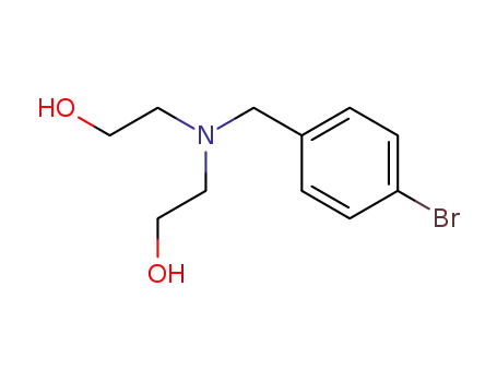 Molecular Structure of 2743-06-8 (Ethanol, 2,2'-[[(4-bromophenyl)methyl]imino]bis-)