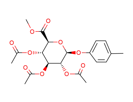 4-(methyl)phenyl-beta-D-glucopyranosiduronic acid methyl ester tetraacetate
