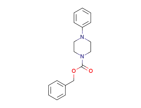 Molecular Structure of 104055-49-4 (1-Piperazinecarboxylic acid, 4-phenyl-, phenylmethyl ester)