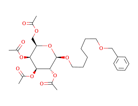 6-(phenylmethoxy)-1-hexyl-2,3,4,6-tetra-O-acetyl-β-D-galactopyranoside