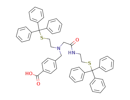 N-[4-(Carboxy)benzyl]-N,N'-bis[(2-triphenylmethylthio)ethyl]glycinamide