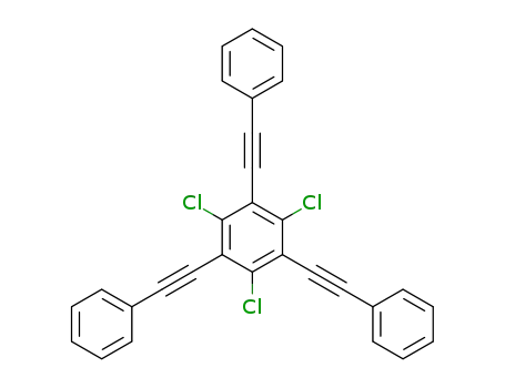 1,3,5-Trichloro-2,4,6-tris(2-phenylethynyl)benzene