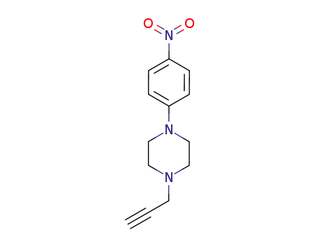 Molecular Structure of 72955-80-7 (N-(4-nitrophenyl)-N'-propargylpiperazine)