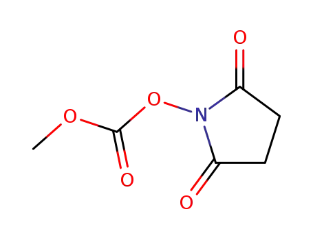 Molecular Structure of 34973-13-2 (1-[(methoxycarbonyl)oxy]pyrrolidine-2,5-dione)