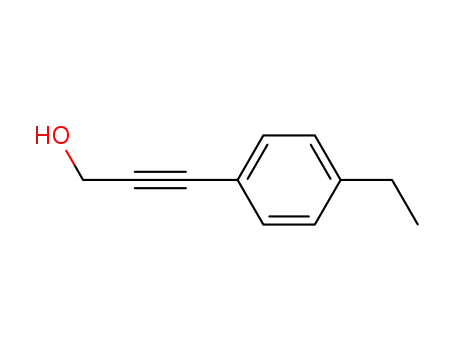Molecular Structure of 918625-92-0 (2-Propyn-1-ol, 3-(4-ethylphenyl)-)