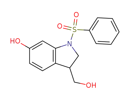 6-hydroxy-3-(hydroxymethyl)-1-(phenylsulfonyl)indoline