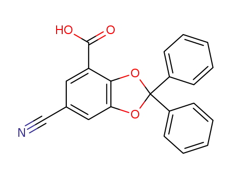 6-cyano-2,2-diphenyl-1,3-benzodioxole-4-carboxylic acid