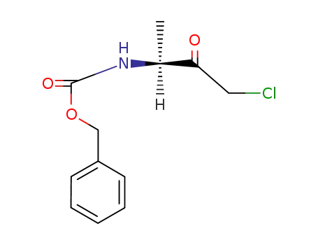 Molecular Structure of 41036-43-5 (benzyloxycarbonylalanine chloromethyl ketone)