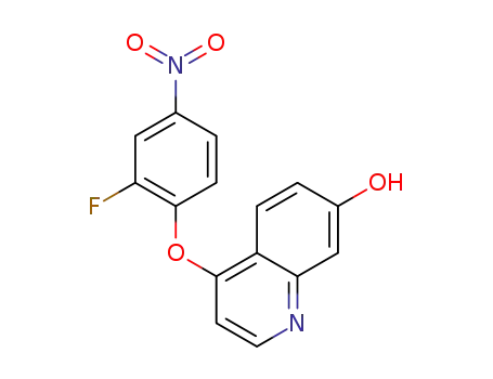 Molecular Structure of 1394820-98-4 (4-(2-fluoro-4-nitrophenoxy)quinolin-7-ol)