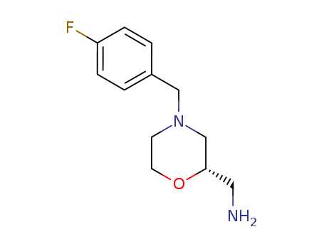2-Morpholinemethanamine, 4-[(4-fluorophenyl)methyl]-, (2S)-