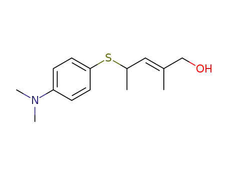 2-Penten-1-ol, 4-[[4-(dimethylamino)phenyl]thio]-2-methyl-, (2E)-