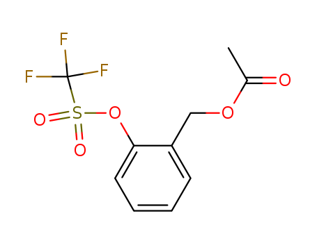 Methanesulfonic acid, trifluoro-, 2-[(acetyloxy)methyl]phenyl ester
