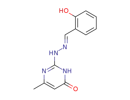 6-methyl-2-[2-[(E)-(6-oxo-1-cyclohexa-2,4-dienylidene)methyl]hydraziny l]-1H-pyrimidin-4-one