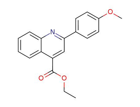 4-Quinolinecarboxylic acid, 2-(4-methoxyphenyl)-, ethyl ester