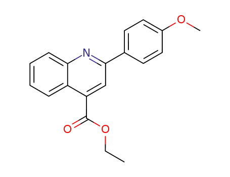 4-Quinolinecarboxylic acid, 2-(4-methoxyphenyl)-, ethyl ester