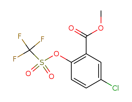 Benzoic acid, 5-chloro-2-[[(trifluoromethyl)sulfonyl]oxy]-, methyl ester