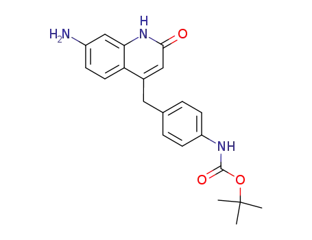 7-amino-4-[4-(tert-butoxycarbonylamino)benzyl]-1H-quinolin-2-one