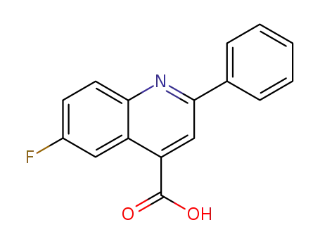 Molecular Structure of 1647-88-7 (6-Fluoro-2-phenyl-4-quinolinecarboxylic acid)
