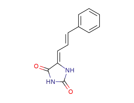 Molecular Structure of 137920-57-1 (2,4-Imidazolidinedione, 5-(3-phenyl-2-propenylidene)-, (Z,E)-)