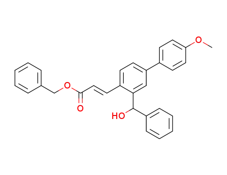 3-[3-(hydroxy-phenyl-methyl)-4'-methoxy-biphenyl-4-yl]-acrylic acid benzyl ester