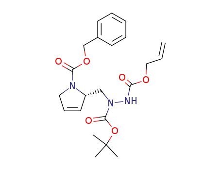 (S)-2-(N-tert-butoxycarbonyl-N'-allyloxycarbonylhydrazinomethyl)-2,5-dihydropyrrole-1-carboxylic acid benzyl ester