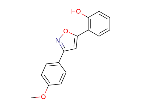 Molecular Structure of 61495-70-3 (Phenol, 2-[3-(4-methoxyphenyl)-5-isoxazolyl]-)
