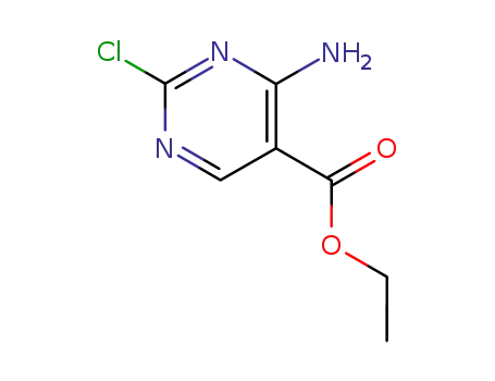 Molecular Structure of 71406-78-5 (ethyl 4-amino-2-chloropyrimidine-5-carboxylate，4-amino-2-chloro-pyrimidine-5-carboxylic acid ethyl ester)