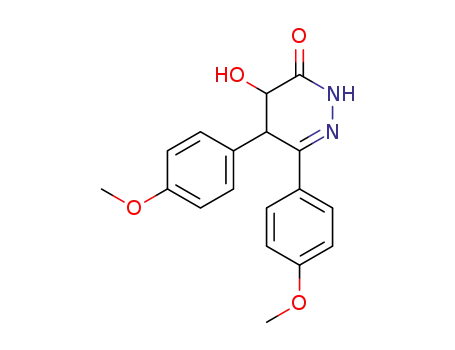 5,6-bis(4-methoxyphenyl)-4,5-dihydro-4-hydroxy-2H-pyridazin-3-one