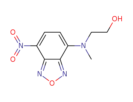 Molecular Structure of 119858-85-4 (Ethanol, 2-[methyl(7-nitro-2,1,3-benzoxadiazol-4-yl)amino]-)