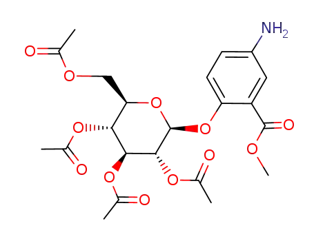 methyl 5-amino-2-(2',3',4',6'-tetra-O-acetyl-β-D-glucopyranosyloxy)benzoate