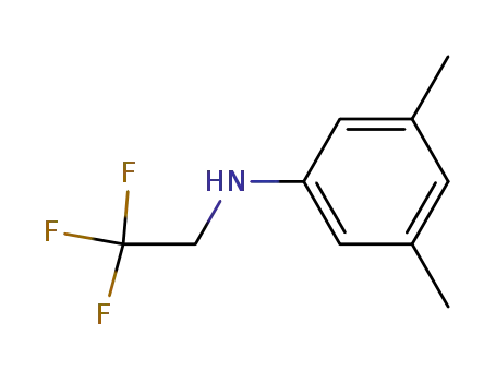 Molecular Structure of 62351-56-8 (Benzenamine, 3,5-dimethyl-N-(2,2,2-trifluoroethyl)-)