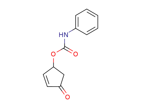 Molecular Structure of 75988-65-7 (2-Cyclopenten-1-one, 4-[[(phenylamino)carbonyl]oxy]-)