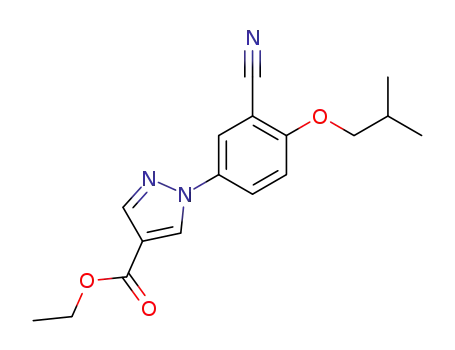 ethyl 1-(3'-cyano-4'-isobutoxyphenyl)-pyrazol-4-carboxylate