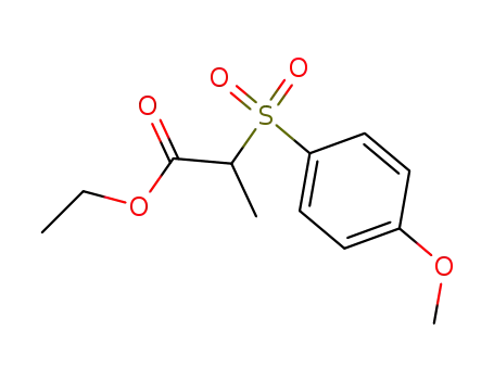 Propanoic acid, 2-[(4-methoxyphenyl)sulfonyl]-, ethyl ester