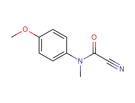 Molecular Structure of 1421493-01-7 (N-(4-methoxyphenyl)-N-methyl-carbamoyl cyanide)