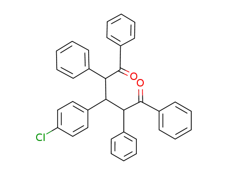 Molecular Structure of 31380-63-9 (3-(4-chlorophenyl)-1,2,4,5-tetraphenylpentane-1,5-dione)