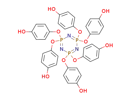 Molecular Structure of 23788-22-9 (2l5,4l5,6l5-1,3,5,2,4,6-Triazatriphosphorine, 2,2,4,4,6,6-hexakis(4-hydroxyphenoxy)-)