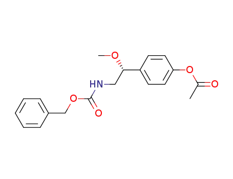 acetic acid 4-(2-benzyloxycarbonylamino-1-(R)-methoxyethyl)phenyl ester
