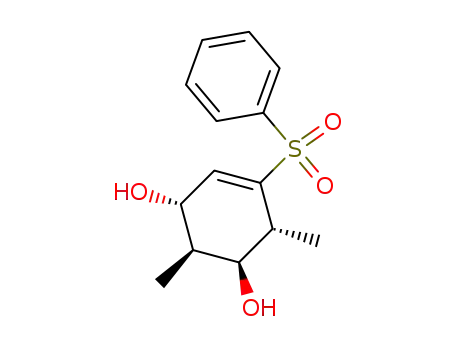 Molecular Structure of 476331-51-8 (4-Cyclohexene-1,3-diol, 2,6-dimethyl-5-(phenylsulfonyl)-,
(1S,2S,3S,6R)-)