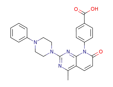 4-(4-methyl-7-oxo-2-(4-phenyl-1-piperazinyl)pyrido[2,3-d]pyrimidin-8(7H)-yl)benzoic acid