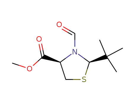4-Thiazolidinecarboxylic acid, 2-(1,1-dimethylethyl)-3-formyl-, methyl
ester, (2R,4R)-