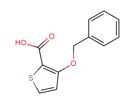 Molecular Structure of 186588-88-5 (3-(BENZYLOXY)-2-THIOPHENECARBOXYLIC ACID)
