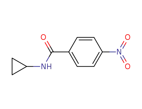 Molecular Structure of 88229-21-4 (N-Cyclopropyl-4-nitrobenzamide)