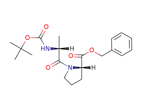 Molecular Structure of 41036-21-9 (L-Proline, 1-[N-[(1,1-dimethylethoxy)carbonyl]-D-alanyl]-, phenylmethyl
ester)