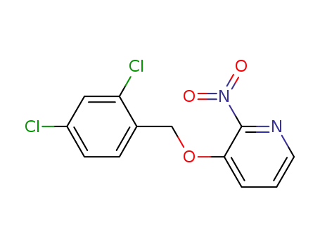 Molecular Structure of 756480-74-7 (3-((2,4-dichlorobenzyl)oxy)-2-nitropyridine)