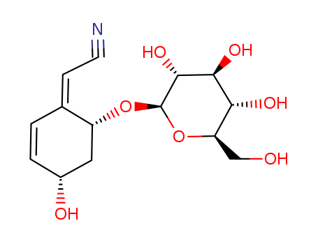 (2Z)-2-[(4S,6R)-4-hydroxy-6-[(2R,3R,4S,5R,6R)-3,4,5-trihydroxy-6-(hydroxymethyl)oxan-2-yl]oxy-1-cyclohex-2-enylidene]acetonitrile